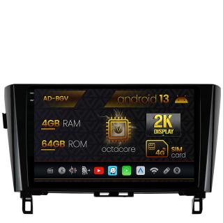 Navigatie Nissan Qashqai   X-Trail (2013+), Android 13, V-Octacore   4GB RAM + 64GB ROM, 10.36 Inch - AD-BGV10004+AD-BGRKIT162