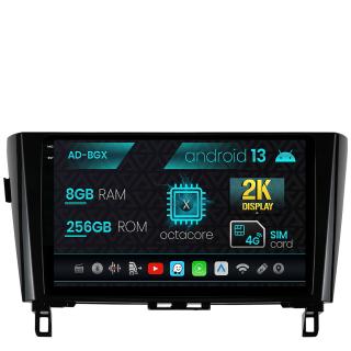 Navigatie Nissan Qashqai   X-Trail (2013+), Android 13, X-Octacore   8GB RAM + 256GB ROM, 10.36 Inch - AD-BGX10008+AD-BGRKIT162