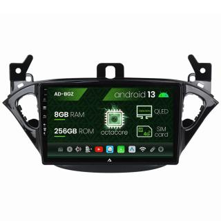 Navigatie Opel Corsa E   Adam (2013-2019), Android 13, Z-Octacore   8GB RAM + 256GB ROM, 9 Inch - AD-BGZ9008+AD-BGRKIT384