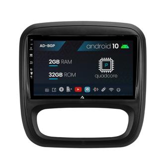 Navigatie Opel Vivaro   Renault Trafic (2014-2017), Android 10, P-Quadcore   2GB RAM + 32GB ROM, 9 Inch - AD-BGP9002+AD-BGRKIT389