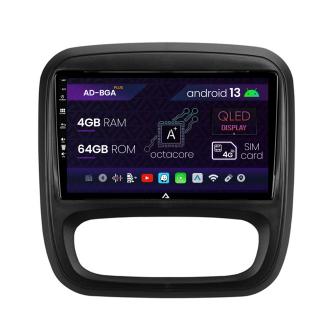 Navigatie Opel Vivaro   Renault Trafic (2014-2017), Android 13, A-Octacore   4GB RAM + 64GB ROM, 9 Inch - AD-BGA9004+AD-BGRKIT389