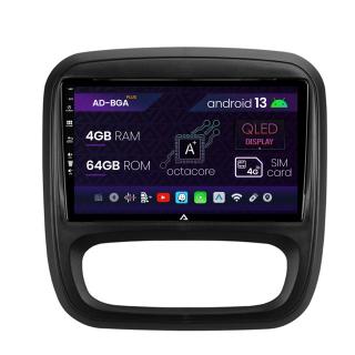Navigatie Opel Vivaro   Renault Trafic   Fiat Talento (2014-2017), Android 13, A-Octacore   4GB RAM + 64GB ROM, 9 Inch - AD-BGA9004+AD-BGRKIT389