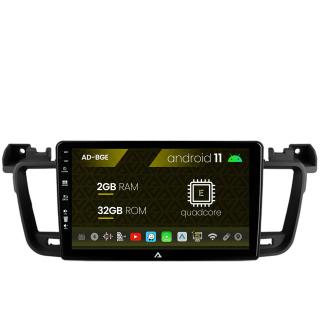 Navigatie Peugeot 508 (2010-2018), Android 11, E-Quadcore   2GB RAM + 32GB ROM, 9 Inch - AD-BGE9002+AD-BGRKIT264