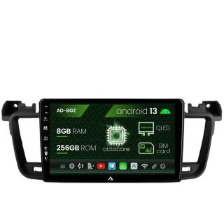 Navigatie Peugeot 508 (2010-2018), Android 13, Z-Octacore   8GB RAM + 256GB ROM, 9 Inch - AD-BGZ9008+AD-BGRKIT264