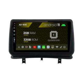 Navigatie Renault Clio 3 (2005-2013), Android 11, E-Quadcore   2GB RAM + 32GB ROM, 9 Inch - AD-BGE9002+AD-BGRKIT371V2