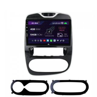 Navigatie Renault Clio IV (2016-2019), Android 13, A-Octacore   4GB RAM + 64GB ROM, 9 Inch - AD-BGA9004+AD-BGRKIT369V2