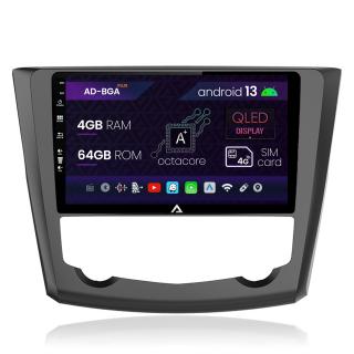 Navigatie Renault Kadjar, Android 13, A-Octacore   4GB RAM + 64GB ROM, 9 Inch - AD-BGA9004+AD-BGRKIT364