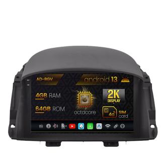 Navigatie Renault Koleos (2009-2016), Android 13, V-Octacore   4GB RAM + 64GB ROM, 9.5 Inch - AD-BGV9004+AD-BGRKIT365