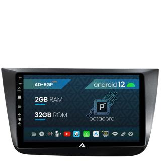 Navigatie Seat Altea Toledo (2005-2012), Android 12, P-Octacore   2GB RAM + 32GB ROM, 9 Inch - AD-BGP9002+AD-BGRKIT055