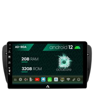 Navigatie Seat Ibiza (2009-2013), Android 13, A-Octacore   2GB RAM + 32GB ROM, 9 Inch - AD-BGA9002+AD-BGRKIT049