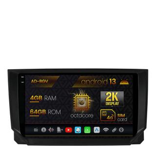 Navigatie Seat Ibiza (2017+), Android 13, V-Octacore   4GB RAM + 64GB ROM, 9.5 Inch - AD-BGV9004+AD-BGRKIT045