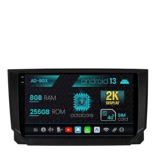 Navigatie Seat Ibiza   Arona (2017-2021), Android 13, X-Octacore   8GB RAM + 256GB ROM, 9.5 Inch - AD-BGX9008+AD-BGRKIT045