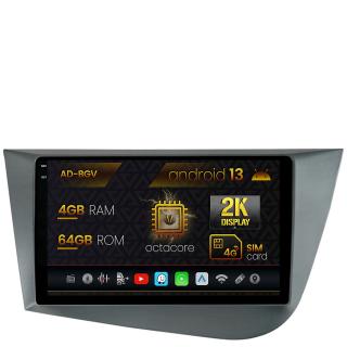 Navigatie Seat Leon (2005-2012), Android 13, V-Octacore   4GB RAM + 64GB ROM, 9.5 Inch - AD-BGV9004+AD-BGRKIT052