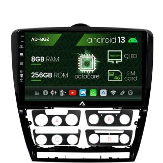 Navigatie Skoda Octavia 2, Android 13, Z-Octacore   8GB RAM + 256GB ROM, 10.1 Inch - AD-BGZ10008+AD-BGRKIT048v2