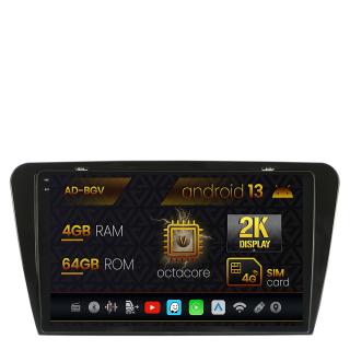 Navigatie Skoda Octavia 3 (2013-2018), Android 13, V-Octacore   4GB RAM + 64GB ROM, 10.36 Inch - AD-BGV10004+AD-BGRKIT026