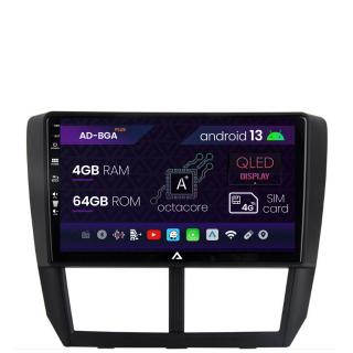 Navigatie Subaru Forester (2007-2013), Android 13, A-Octacore   4GB RAM + 64GB ROM, 9 Inch - AD-BGA9004+AD-BGRKIT333