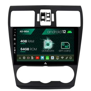 Navigatie Subaru Forester (2012-2018), Android 13, A-Octacore   4GB RAM + 64GB ROM, 9 Inch - AD-BGA9004+AD-BGRKIT334