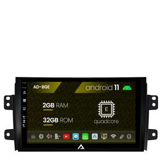 Navigatie Suzuki  SX4   Fiat Sedici, Android 11, E-Quadcore   2GB RAM + 32GB ROM, 9 Inch - AD-BGE9002+AD-BGRKIT307