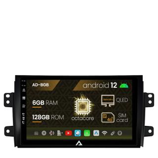 Navigatie Suzuki SX4   Fiat Sedici, Android 13, B-Octacore   6GB RAM + 128GB ROM, 9 Inch - AD-BGB9006+AD-BGRKIT307