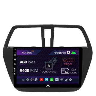 Navigatie Suzuki SX4 S-Cross (2014-2020), Android 13, A-Octacore   4GB RAM + 64GB ROM, 9 Inch - AD-BGA9004+AD-BGRKIT305