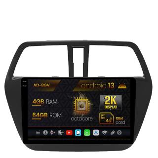 Navigatie Suzuki SX4 S-Cross (2014-2020), Android 13, V-Octacore   4GB RAM + 64GB ROM, 9.5 Inch - AD-BGV9004+AD-BGRKIT305