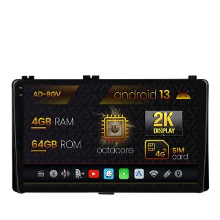 Navigatie Toyota Auris  Corolla (2016-2018), Android 13, V-Octacore   4GB RAM + 64GB ROM, 9.5 Inch - AD-BGV9004+AD-BGRKIT089AV2