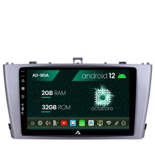 Navigatie Toyota Avensis (2008-2015), Android 13, A-Octacore   2GB RAM + 32GB ROM, 9 Inch - AD-BGA9002+AD-BGRKIT093