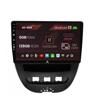 Navigatie Toyota AYGO   Citroen C1 (2005-2014), Android 13, B-Octacore   6GB RAM + 128GB ROM, 10.1 Inch - AD-BGB9006+AD-BGRKIT099