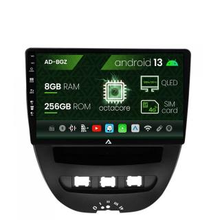 Navigatie Toyota AYGO   Citroen C1 (2005-2014), Android 13, Z-Octacore   8GB RAM + 256GB ROM, 10.1 Inch - AD-BGZ9008+AD-BGRKIT099