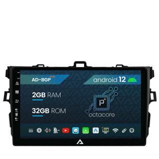 Navigatie Toyota Corolla (2007-2013), Android 12, P-Octacore   2GB RAM + 32GB ROM, 9 Inch - AD-BGP9002+AD-BGRKIT091