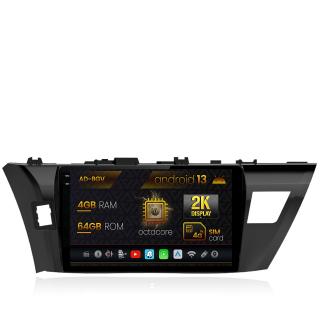 Navigatie Toyota Corolla (2012-2016), Android 13, V-Octacore   4GB RAM + 64GB ROM, 10.36 Inch - AD-BGV10004+AD-BGRKIT058