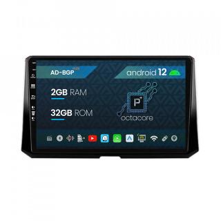 Navigatie Toyota Corolla (2019-2023), Android 12, P-Octacore   2GB RAM + 32GB ROM, 9 Inch - AD-BGP9002+AD-BGRKIT059