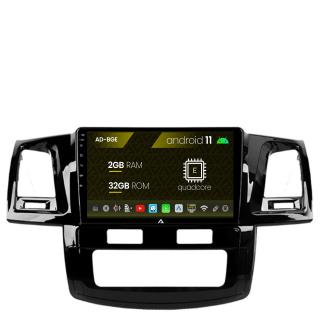 Navigatie Toyota Hilux (2008-2014), Android 11, E-Quadcore   2GB RAM + 32GB ROM, 9 Inch - AD-BGE9002+AD-BGRKIT081