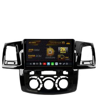 Navigatie Toyota Hilux (2008-2014) Clima Manuala,  Android 13, V-Octacore   4GB RAM + 64GB ROM, 9.5 Inch - AD-BGV9004+AD-BGRKIT082