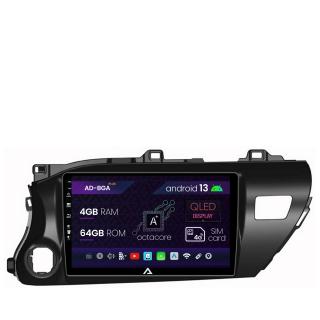 Navigatie Toyota Hilux (2015+), Android 13, A-Octacore   4GB RAM + 64GB ROM, 10.1 Inch - AD-BGA10004+AD-BGRKIT086