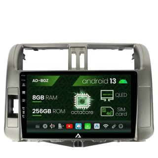 Navigatie Toyota Land Cruiser   Prado (2009-2013), Android 13, Z-Octacore   8GB RAM + 256GB ROM, 9 Inch - AD-BGZ9008+AD-BGRKIT070