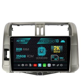 Navigatie Toyota Land Cruiser Prado J150 (2009-2013), Android 13, X-Octacore   8GB RAM + 256GB ROM, 9.5 Inch - AD-BGX9008+AD-BGRKIT070