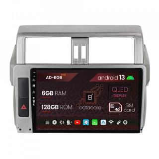 Navigatie Toyota Land Cruiser Prado J150 (2013-2017), Android 13, B-Octacore   6GB RAM + 128GB ROM, 10.1 Inch - AD-BGB10006+AD-BGRKIT061