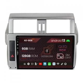 Navigatie Toyota Land Cruiser   Prado J150 (2014-2016), Android 13, B-Octacore   6GB RAM + 128GB ROM, 10.1 Inch - AD-BGB10006+AD-BGRKIT061