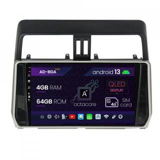 Navigatie Toyota Land Cruiser   Prado J150 (2018+), Android 13, A-Octacore   4GB RAM + 64GB ROM, 10.1 Inch - AD-BGA10004+AD-BGRKIT078