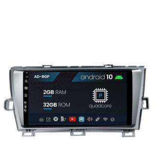 Navigatie Toyota Prius (2009-2014), Android 10, P-Quadcore   2GB RAM + 32GB ROM, 9 Inch - AD-BGP9002+AD-BGRKIT089