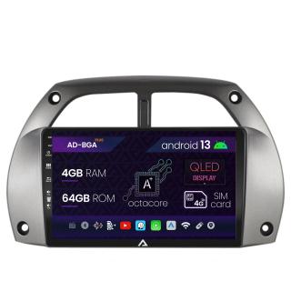 Navigatie Toyota RAV4 (2001-2006), Android 13, A-Octacore   4GB RAM + 64GB ROM, 9 Inch - AD-BGA9004+AD-BGRKIT109