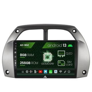 Navigatie Toyota RAV4 (2001-2006), Android 13, Z-Octacore   8GB RAM + 256GB ROM, 9 Inch - AD-BGZ9008+AD-BGRKIT109