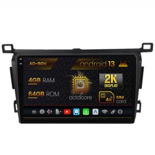 Navigatie Toyota RAV4 (2013-2018), Android 13, V-Octacore   4GB RAM + 64GB ROM, 9.5 Inch - AD-BGV9004+AD-BGRKIT092