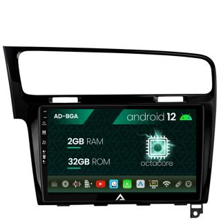 Navigatie Volkswagen Golf 7, Android 13, A-Octacore   2GB RAM + 32GB ROM, 10.1 Inch - AD-BGA10002+AD-BGRKIT023B