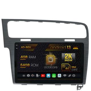 Navigatie Volkswagen GOLF 7, Android 13, V-Octacore   4GB RAM + 64GB ROM, 10.36 Inch - AD-BGV10004+AD-BGRKIT023A