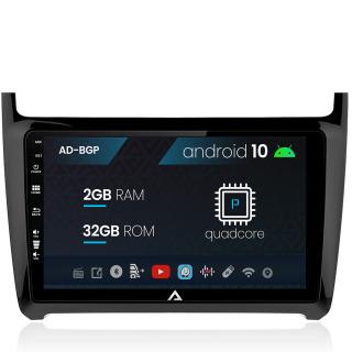 Navigatie Volkswagen Polo (2009+), Android 10, P-Quadcore   2GB RAM + 32GB ROM, 9 Inch - AD-BGP9002+AD-BGRKIT033