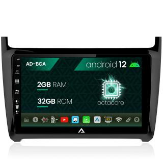 Navigatie Volkswagen Polo (2014+), Android 13, A-Octacore   2GB RAM + 32GB ROM, 9 Inch - AD-BGA9002+AD-BGRKIT033