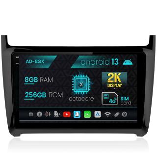 Navigatie Volkswagen Polo (2014+), Android 13, X-Octacore   8GB RAM + 256GB ROM, 9.5 Inch - AD-BGX9008+AD-BGRKIT033