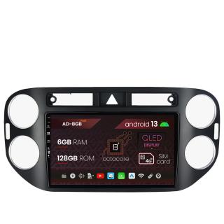 Navigatie Volkswagen Tiguan (2008-2010), Android 13, B-Octacore   6GB RAM + 128GB ROM, 9 Inch - AD-BGB9006+AD-BGRKIT035